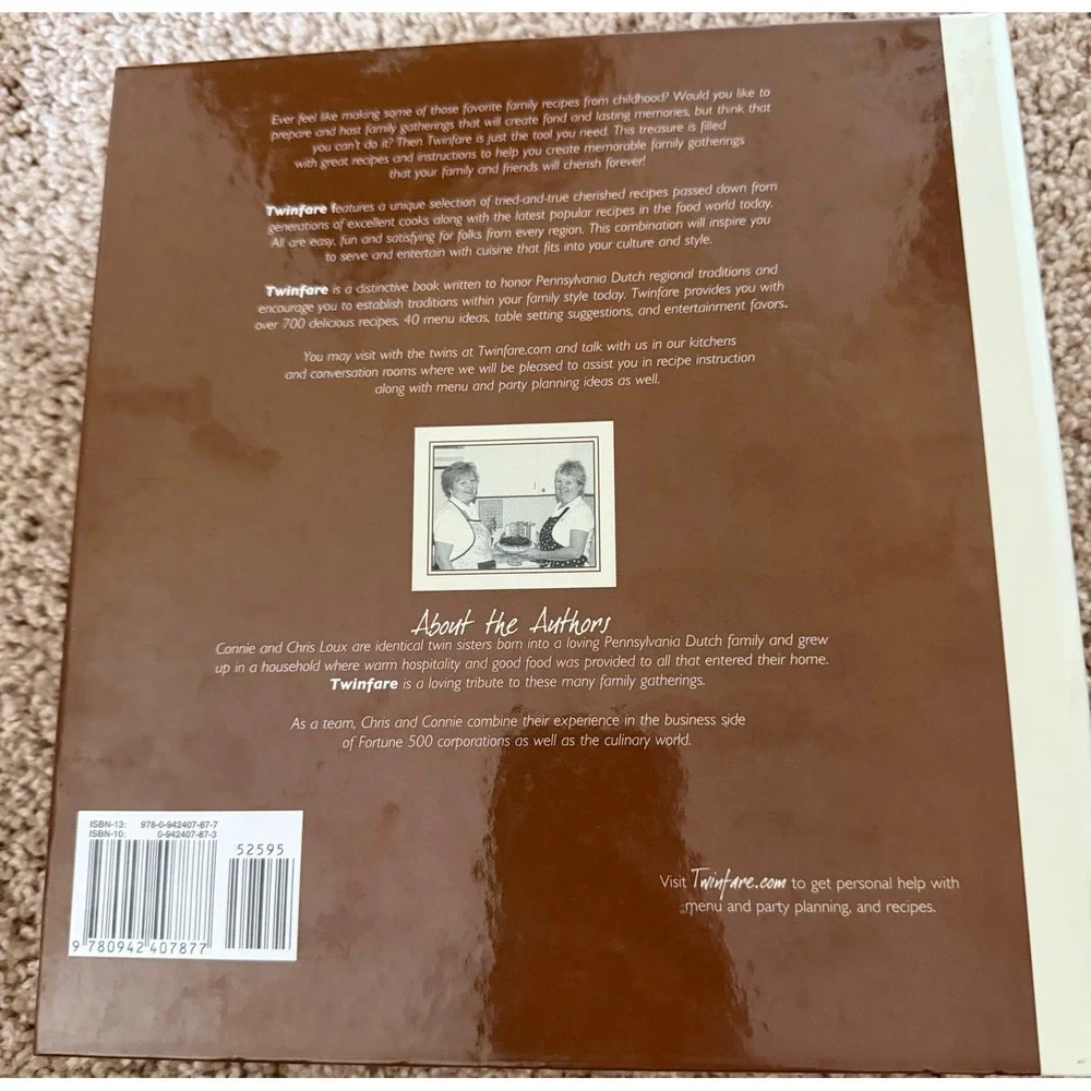 Twinfare Pennsylvania Dutch Cookbook Loux-Murray Loux-Henning 700 Recipes Spiral